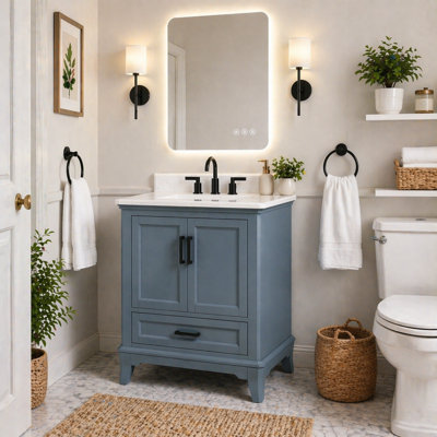 Free Standing Bathroom Vanity with Quartz Top