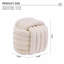 060-Chenille, tabouret de maquillage avec repose-pieds