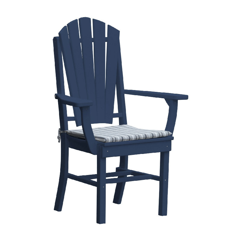  Chaise en polyuréthane Sunburst avec accoudoirs, bleu Patriot, Bleu patriote