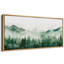 «Woodland Forest Landscape Green Mountain Mist Forest Nature Landscape», reproduction d'art sur toile-111176215-98042545
