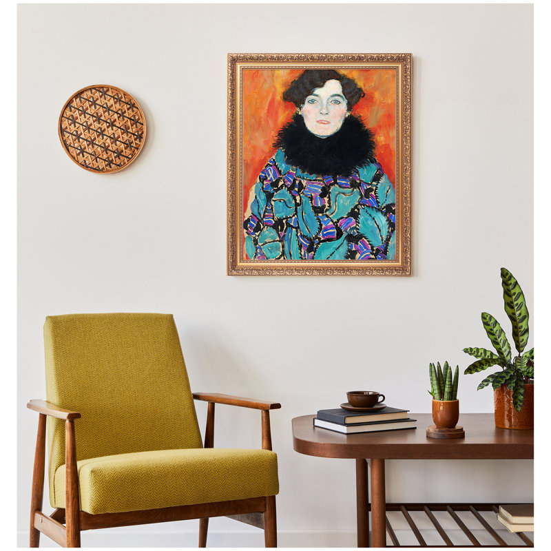 Reproduction d'art classique «Sonja Knips» par Gustav Klimt, art mural pour décoration intérieure, H 22 po x l 18 po