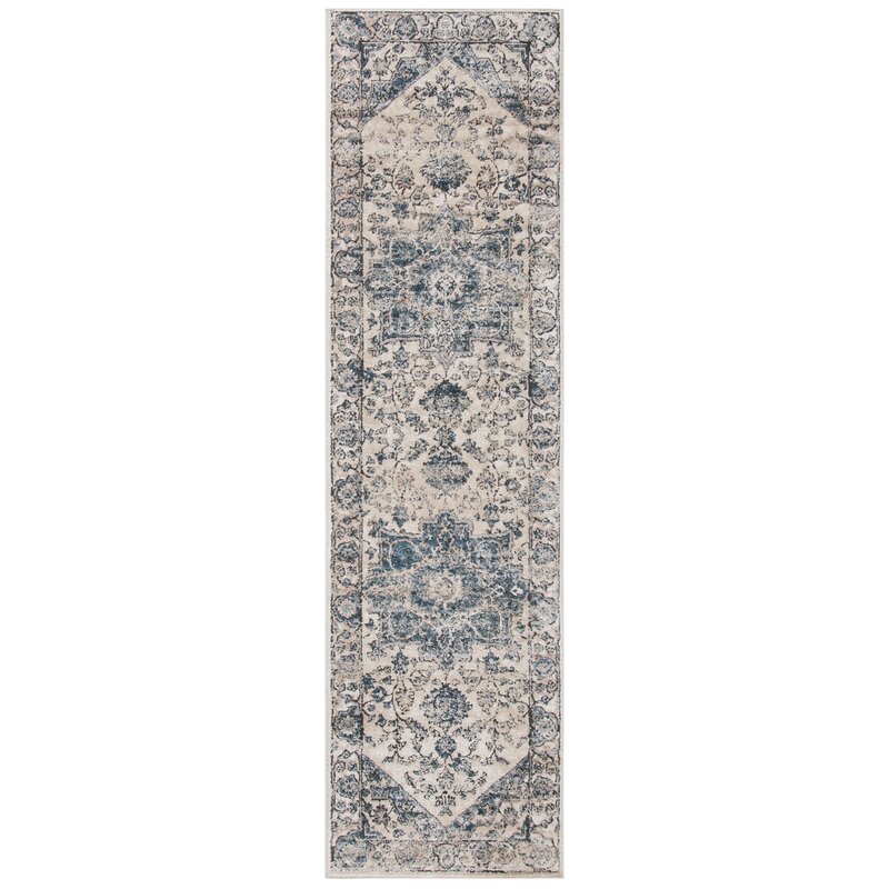 Martha Stewart Rugs Polypropylene Blend Ivory/Blue Rug & Reviews | Wayfair