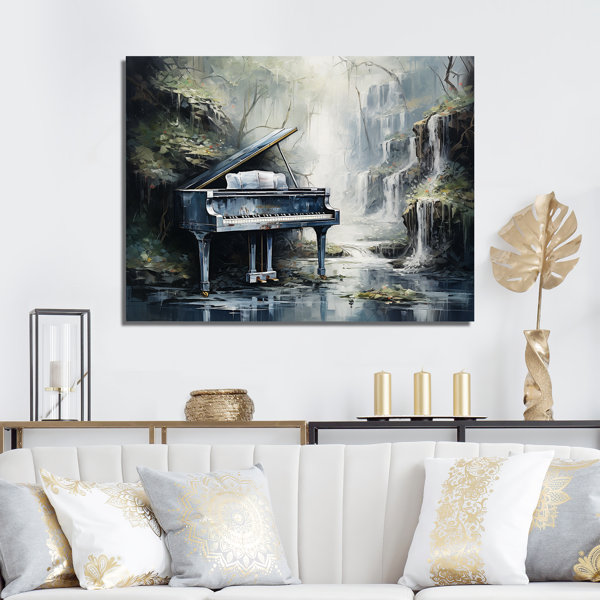 DesignArt " Piano Keyboard Cascade " - Wayfair Canada