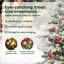 Artificial Hinged Christmas Tree White PE and PVC-1814712567