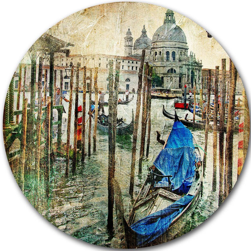 «Beautiful Venice», reproduction d'art, H 38 po x l 38 po x P 1 po, Métal
