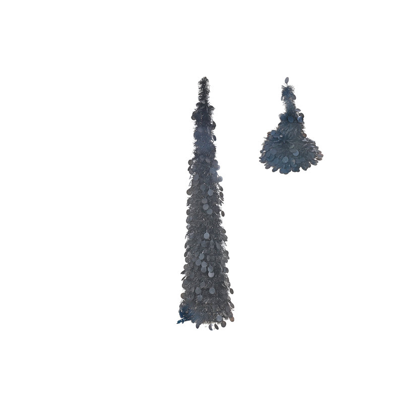 Arbre de Noël noir avec support