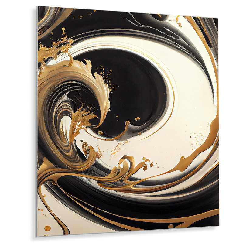 Limburg Abstract Wall Decor on Metal, 20" H x 12" W x 1" D