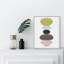 «Abstract Perfect Balance Circle Shapes», reproduction d'art graphique sur papier encadré-66812582-66812580