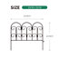 SCENDOR Panneau de clôture décoratif de jardin 5 pièces l 18 po x H 16 po, clôture de jardin clôture pour animaux