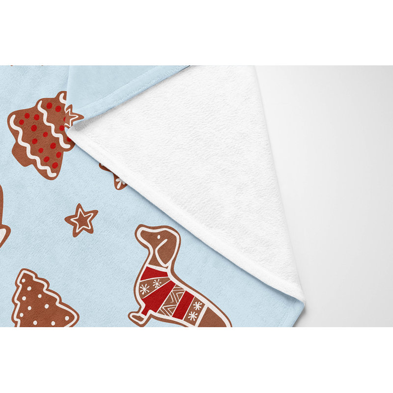 Jeté en velours de coton Ginger All The Way Holiday, Argent argent