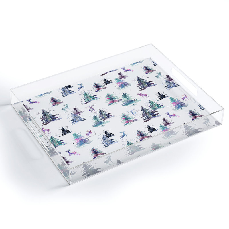 Knotweed Plastic / Acrylic Tray, 1.75" H x 15.5" W x 12" L