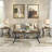 Aliona 3-Piece Brown Coffee Table and End Table Set, Modern Industrial Accent Tables with Storage Shelf, Engineered Wood and Metal Living Room Furniture-650466972