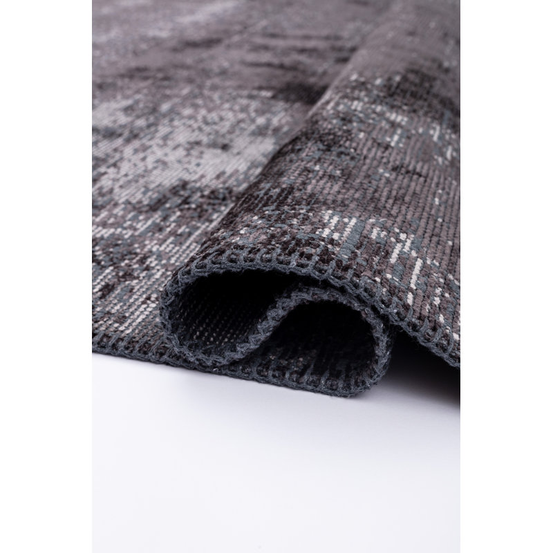 Rapture Gray Abstract Luxury Area Rug, Rectangle 7'10" x 9'10"