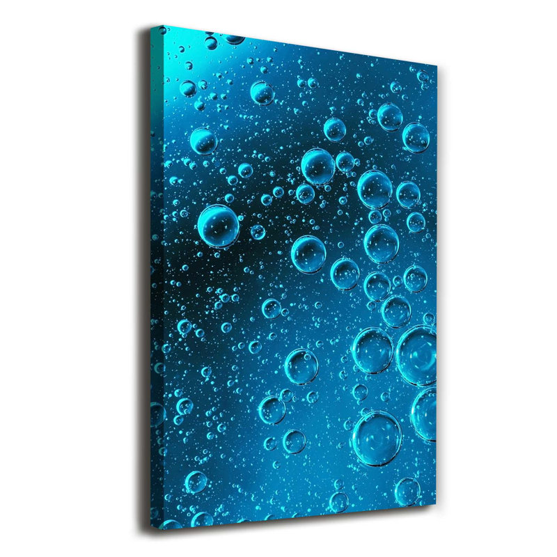Bubbles Under Water - Wrapped Canvas Print