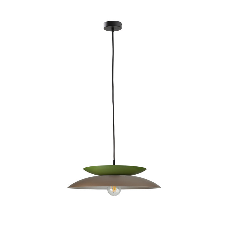 1 - Light Pendant, Brown/Khaki