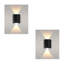 Avren Black 8cm H Integrated LED Outdoor Sconce-1415977930