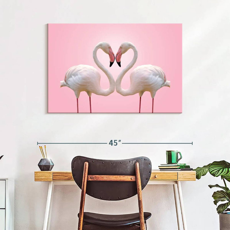 Brampt Flamingo Affection, 26" H x 39" W