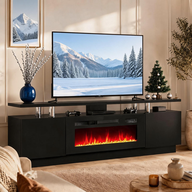 Meuble télé 60 po, Noir