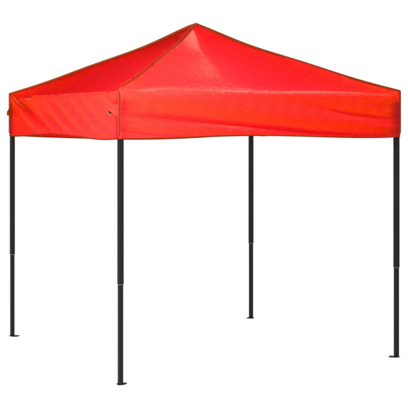 Anaberta 1.95m x 1.95m Steel Party Tent, Black, Red