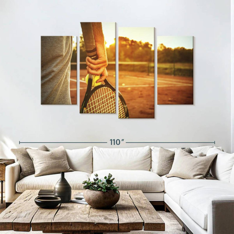 Sireci Tennis Sunset Play, 54" H x 84" W