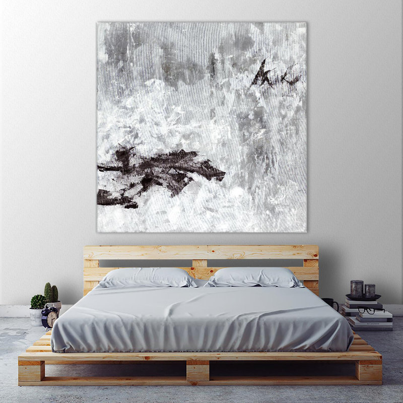 Demi-temps sur toile, H 54 po x l 54 po x P 1,5 po