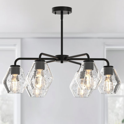 Alburtis 6-Light Flush Mounted Pendant Lighting Chandelier For Hallway Loft Kitchen Bar Close To Ceiling