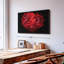 Impression sur toile Blooming Red Dahlia-1855557721