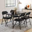 Chaises pliantes avec coussin et dossier rembourrés-967417657