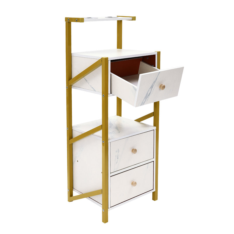 Armoire de barbier avec 3 tiroirs Noelene