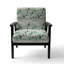 Fauteuil d'appoint rembourré Glam Arctique