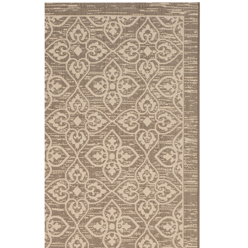 Tapis d'intérieur / extérieur à motif géométrique Bexton Performance, Rectangle 5 pi 3 po x 7 pi 7 po