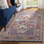 Antiquity Hand-Tufted Wool/Cotton Blue/Red Area Rug-1520951504