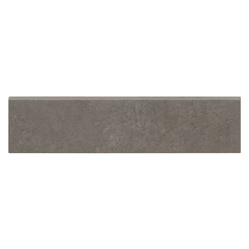12 in. L x 3 in. W Porcelain Bullnose Tile Trim, Coffee
