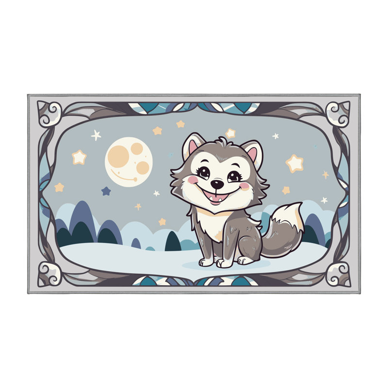 Tapis de Noël lavable The Holiday Aisle® Halloween, Rectangle de 5 pi x 8 pi