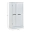 Armoire de cuisine autoportante avec tablettes réglables - Armoire de rangement en panneau de fibres à densité moyenne blanche pour l'organisation de la salle à manger et de l'artisanat