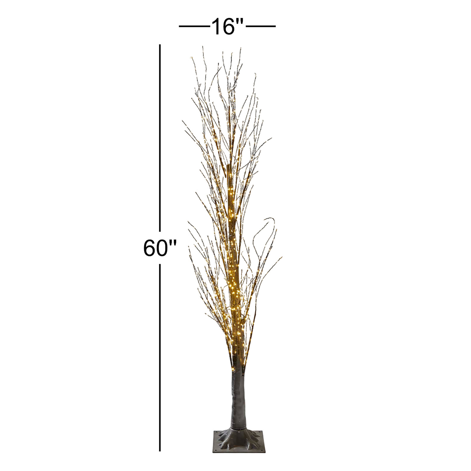 60" Pre-Lit Pine Tree