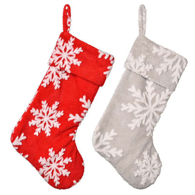 Chaussette de Noël en fausse fourrure