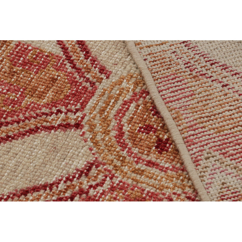 Distressed Homage Hand Knotted Wool Animal Print Area Rug, Runner 3' x 12'
