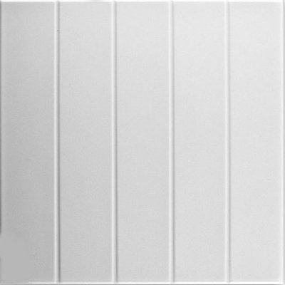 Carreau de plafond en polystyrène à coller 1,6 pi x 1,6 pi Bead Board