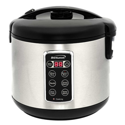 Brentwood 10 Cup 7-Function Smart Rice Multi-Cooker in Stainless Steel