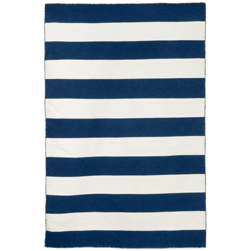 Jonathon Striped Indoor / Outdoor Rug, Rectangle 7'6" x 9'6"