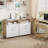 Adonia 31.5"W Modern Storage Cabinet With Adjustable Shelves & Built-In Outlet – Featuring 3 Drawers, 2 Doors & 5 Wheels For Home Office Storage-2125279969