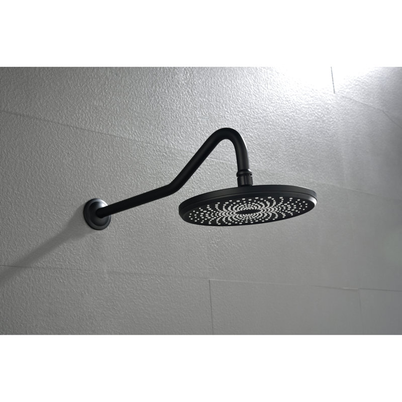 Stainless Steel Shower Arm In Matte Black, Beautiful Appearance, Easy To Clean And Install, Secure Showerhead Connection Black Arm, Clean, Securely Connects For Perfect