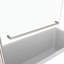 Pare-baignoire pivotant avec verre trempé de 1/4 po et barre à serviettes 3458