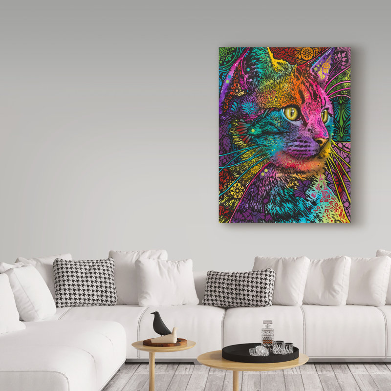 « felis », reproduction d’impression sur toile tendue, H 19 po x l 14 po x P 2 po