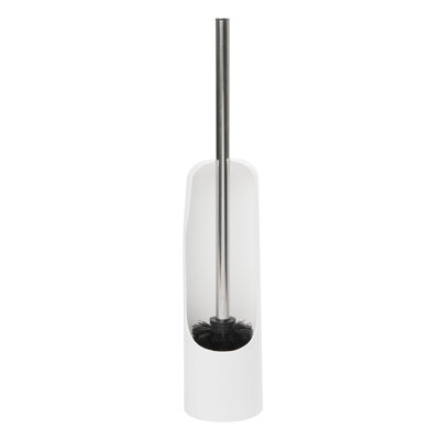 Touchez 17,5 po H Brosse de toilette et support autoportant