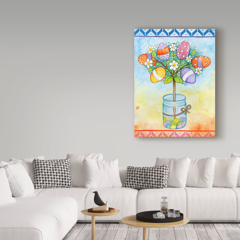 «Egg Tree» par Giorgi, impression sur toile tendue, H 32 po x l 24 po x P 2 po