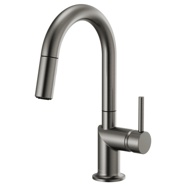 Odin® Pull-Down Prep Faucet with Arc Spout, Luxe Steel, Lever