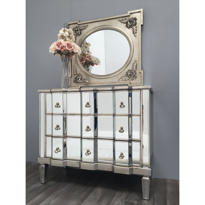 Ryland Solid Wood 103cm W 3 - Drawer Chest of Drawers