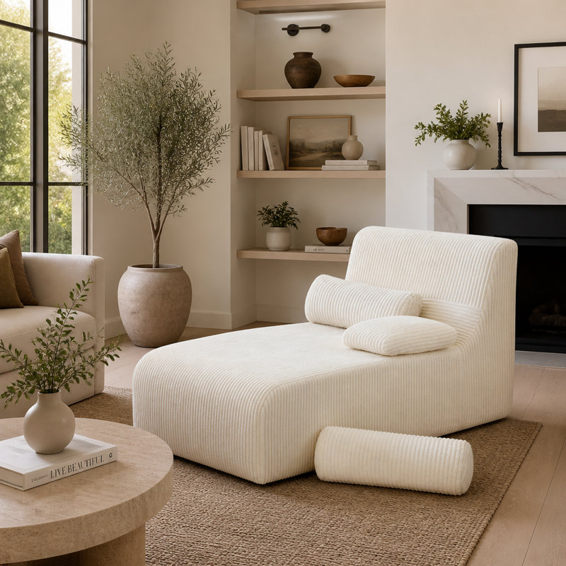 Canapé modulaire moderne avec configuration personnalisable pour une assise de salon flexible et confortable, Beige